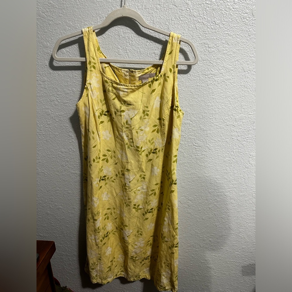 J Crew linen blend dress